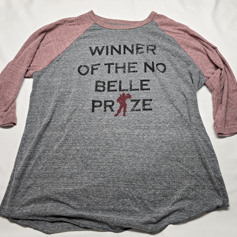 Disney Parks Winner Of The No Belle Prize Raglan Tshirt XXL